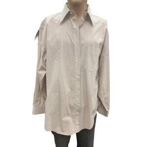 Ralph Lauren black label tan pin striped Dress shirt size 17.5-34/35 SKU 1144
